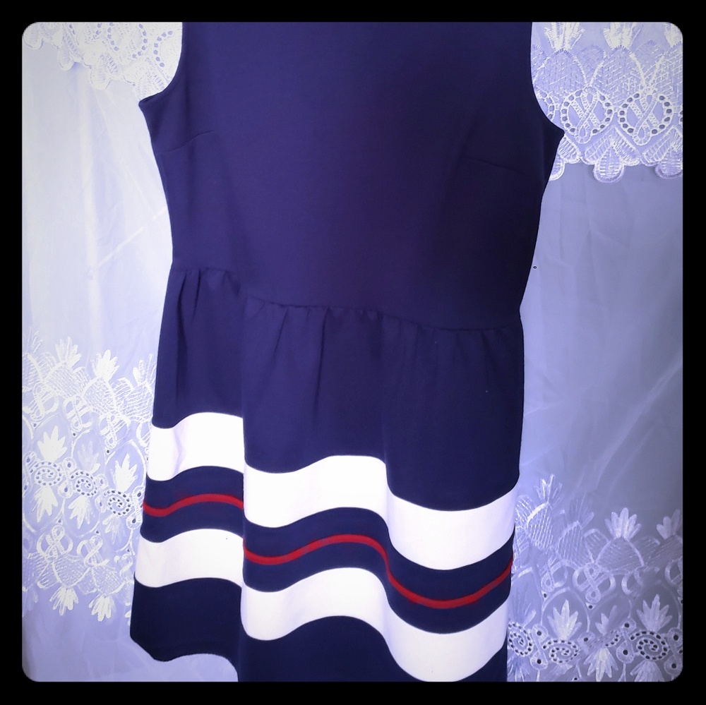 Sleeveless Color block dress